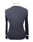 Chestnut Bay S2S V Neck Jersey in Black/White Trim - Women's Large