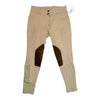 Free Ride Equestrian 'Posh' Knee Patch Breeches in Tan
