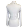 TKEQ 'Quinn' Zip Competition Shirt in White - Women's Large