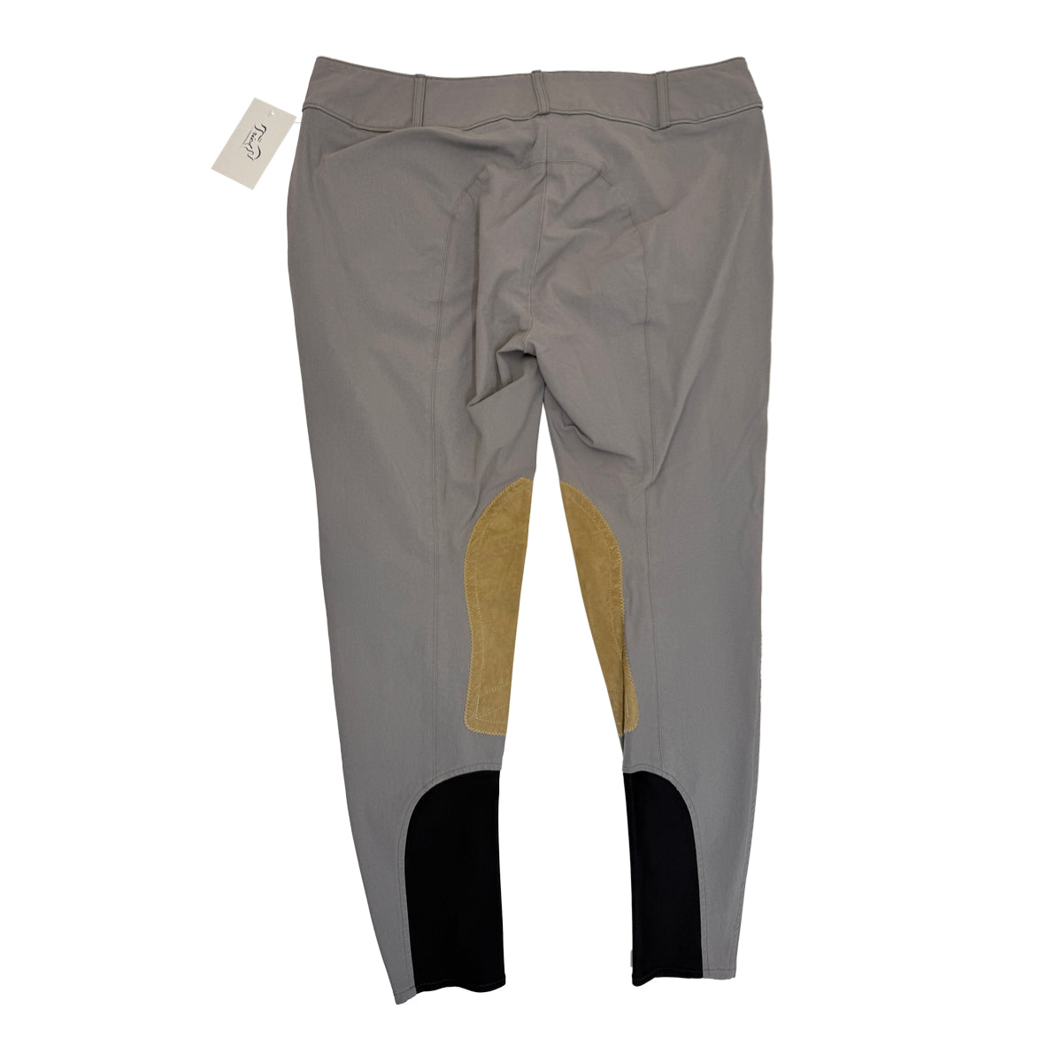 Dover Saddlery Wellesley Classic Piped Knee-Patch Breech in Brown/Orange