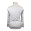 Essex Classics Talent Yarn Long Sleeve Show Shirt in White/Hippos