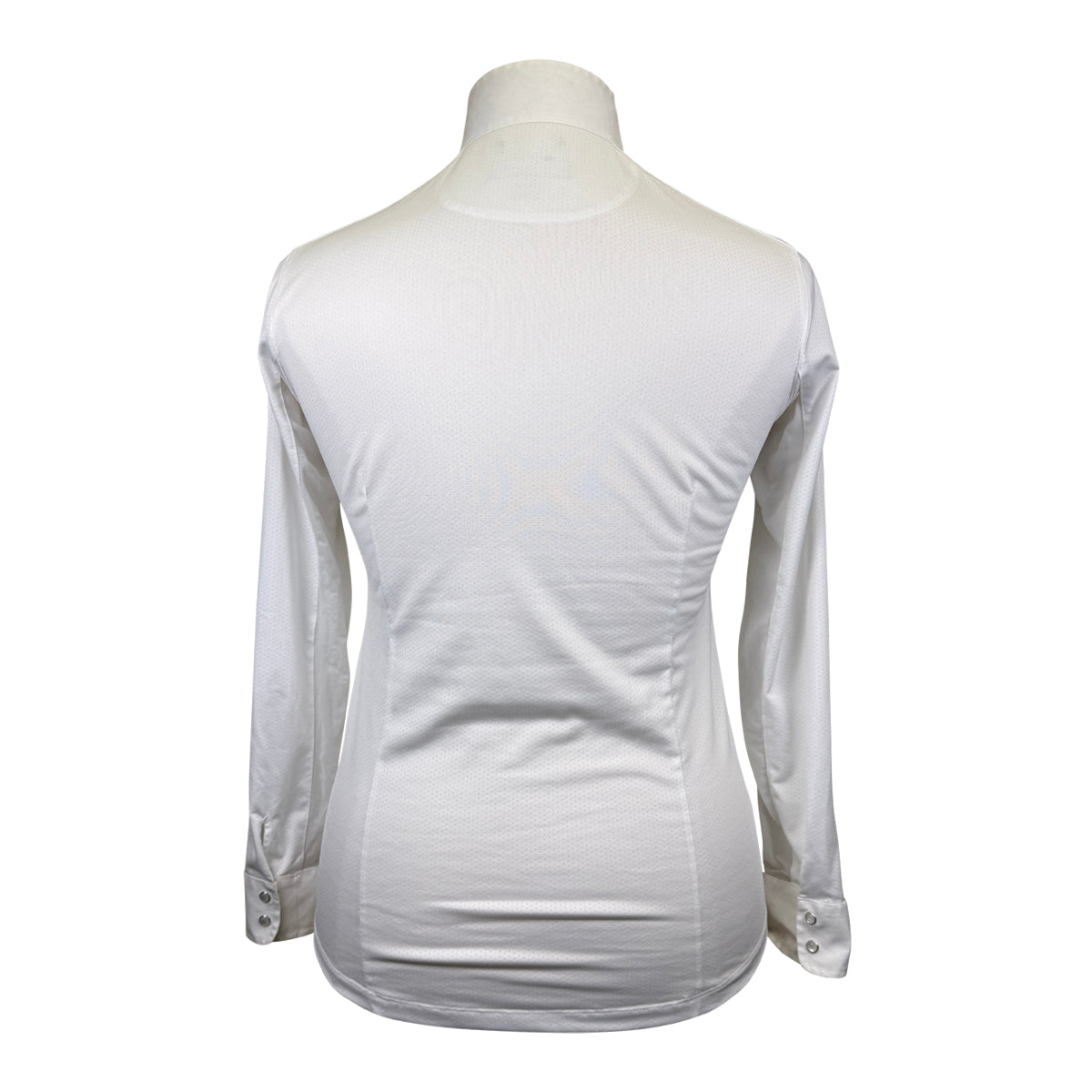 Essex Classics Talent Yarn Long Sleeve Show Shirt in White/Hippos
