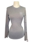 Asmar Equestrian Sustainable Logo Tee in Heather Grey - Women's Small