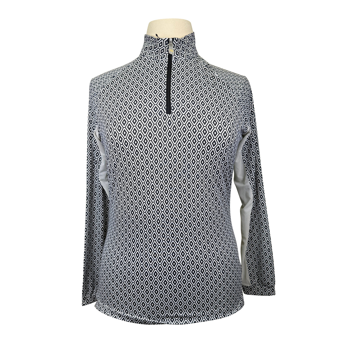 Kastel 'Charlotte' Sun Shirt in Black Geometric