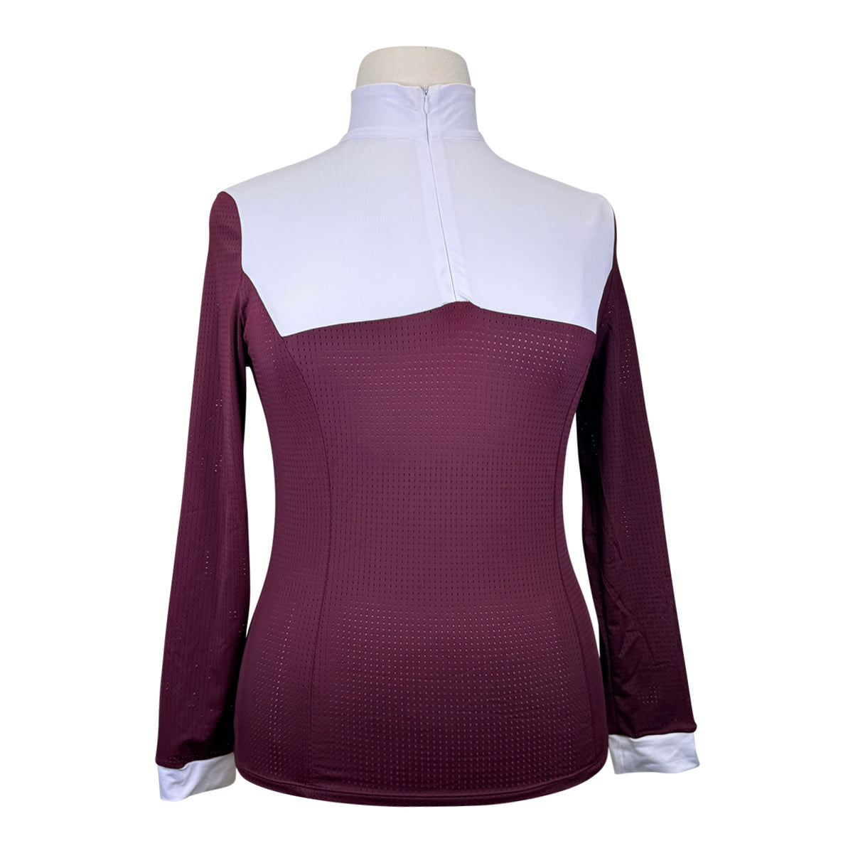 Equisite 'Pailine' Show Shirt in Burgundy