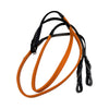 Weaver 'Brahma' Soft Grip Rubber Reins in Orange/Black