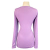 Back of SmartPak Piper 'SmartCore' Crewneck Sunshirt in Paradise Purple