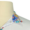 Close up of Ariat 'Triumph Liberty' Show Shirt in White/Flowers