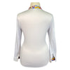 Back of Ariat 'Triumph Liberty' Show Shirt in White/Flowers