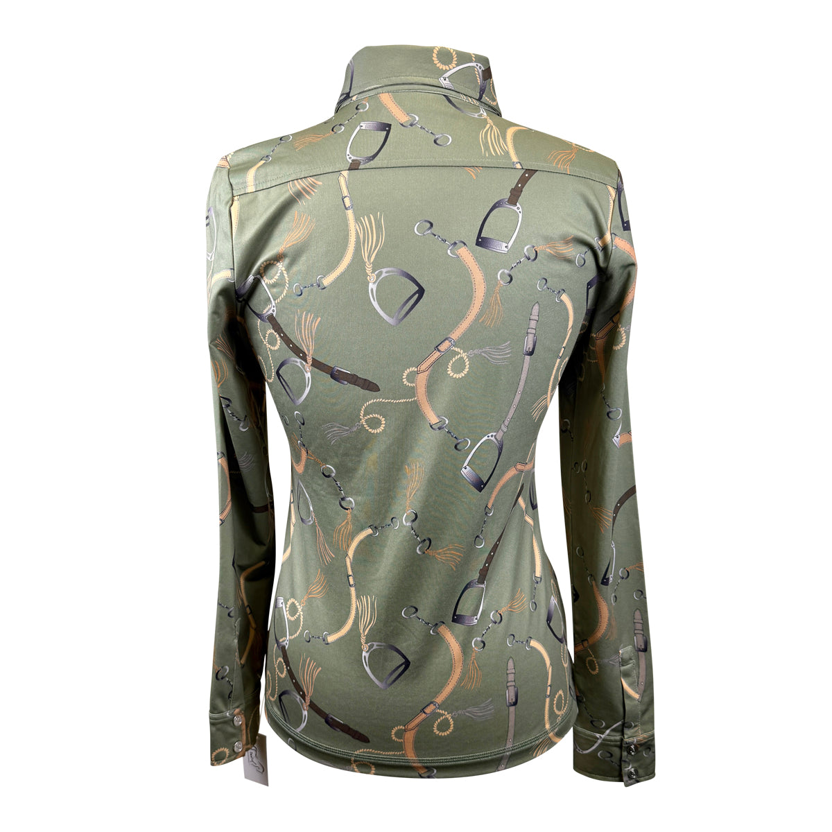 PS of Sweden 'Estelle' Shirt in Green/Tack