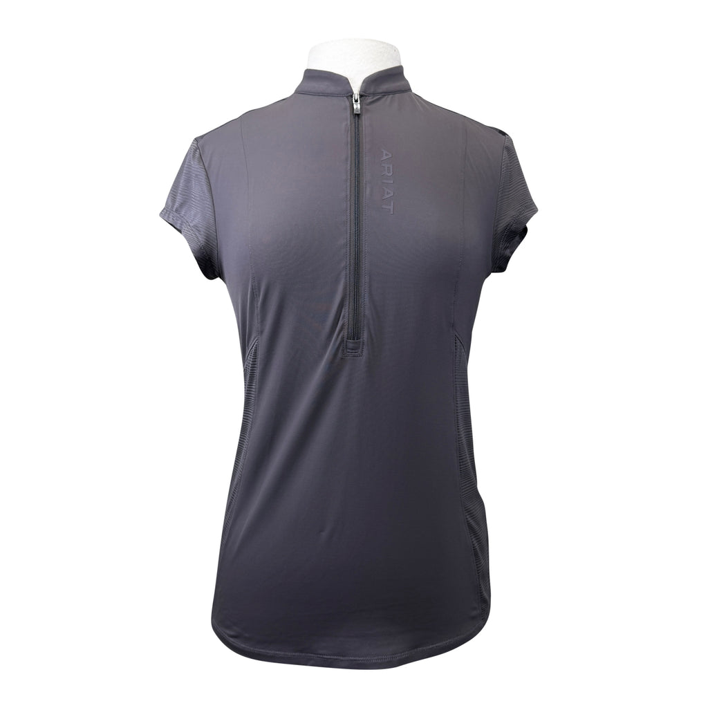 Ariat 'Breathe' 1/2 Zip Baselayer in Plum Grey