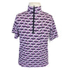 Kerrits Ice Fil Short Sleeve in Purple/Multi Horses - Children's Large