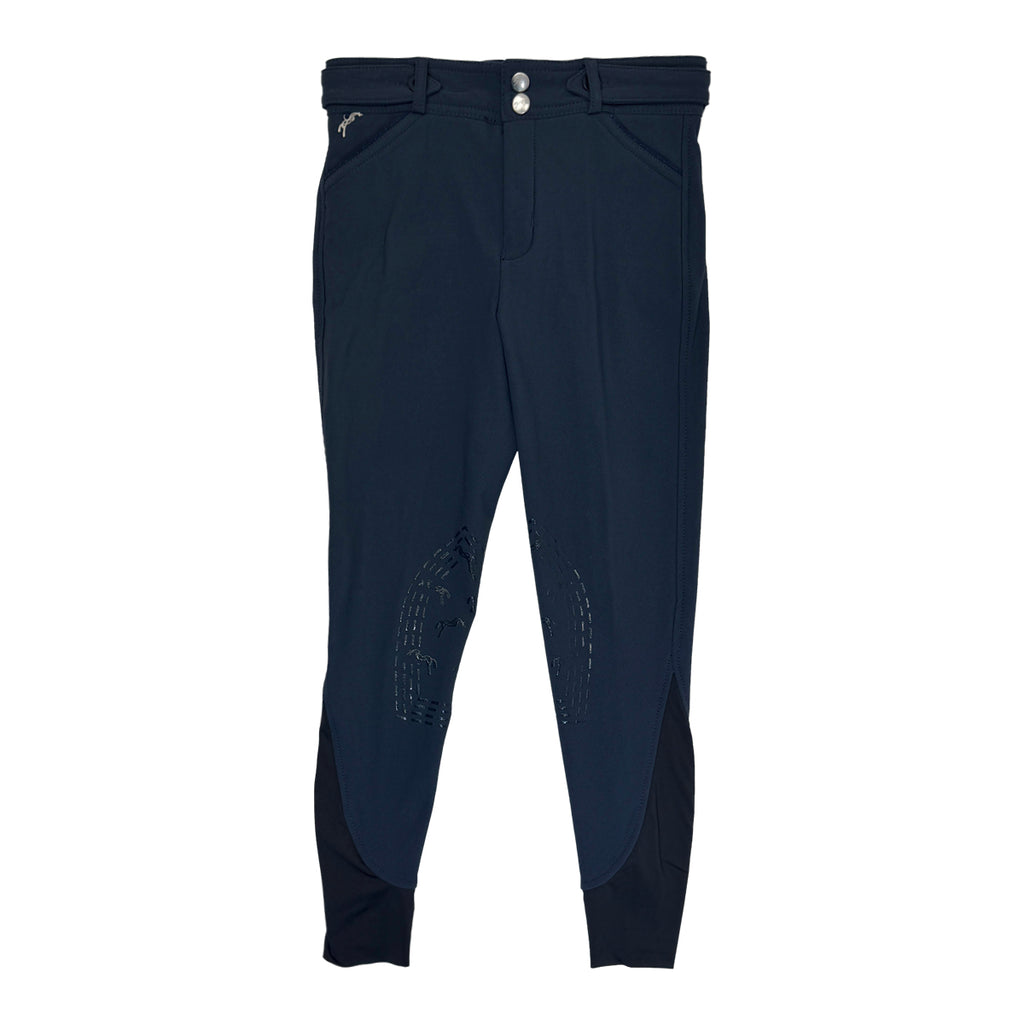 Penelope Knee Grip Breeches in Deep Grey 