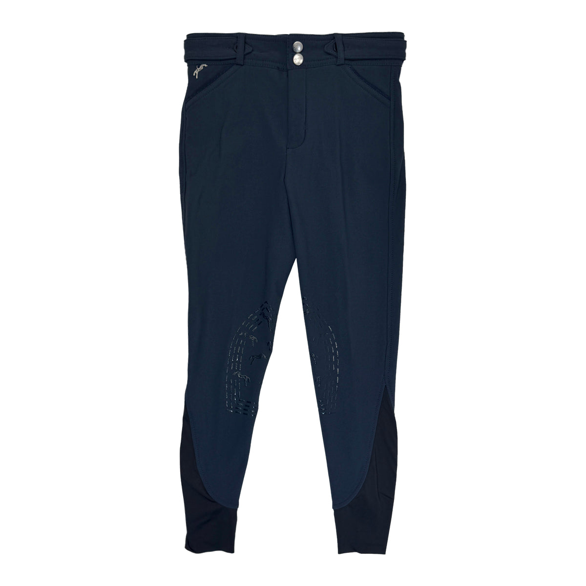Penelope Knee Grip Breeches in Deep Grey 