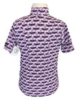 Kerrits Ice Fil Short Sleeve in Purple/Multi Horses - Children's Large