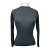 Barn Babe Long Sleeve Seamless Schooling Top in Moss - Women's Small