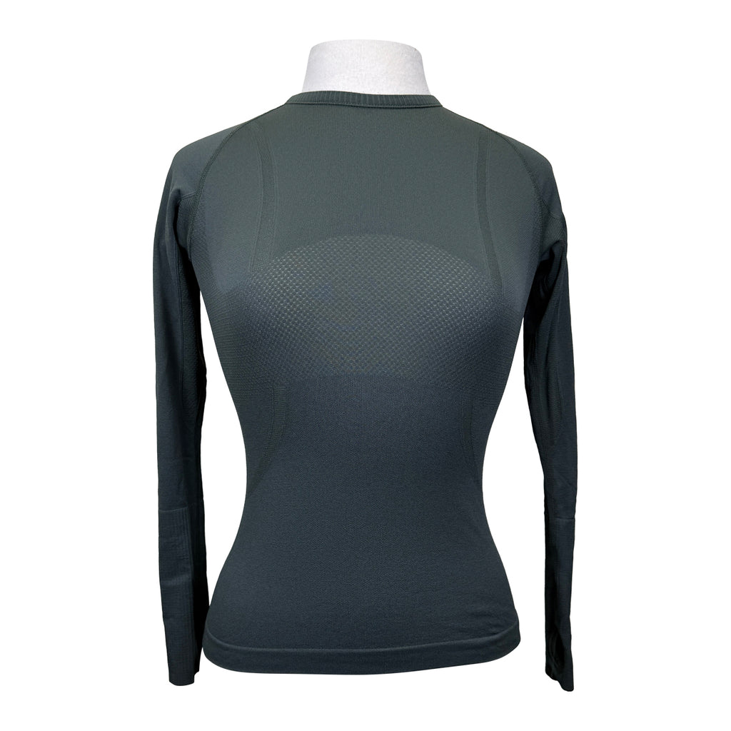 Barn Babe Long Sleeve Seamless Schooling Top in Moss - Women's Small
