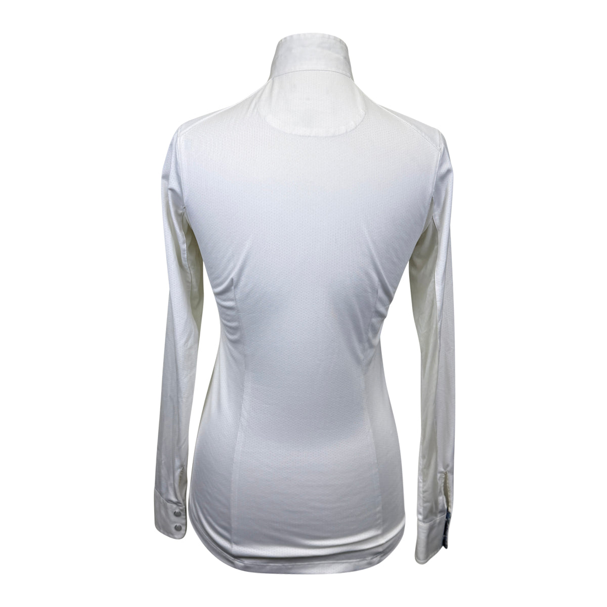 Essex Classics Talent Yarn Long Sleeve Show Shirt in White/Flowering Ivy