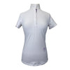 Essex Classics S/S Talent Yarn Show Shirt in White/Knights Horse