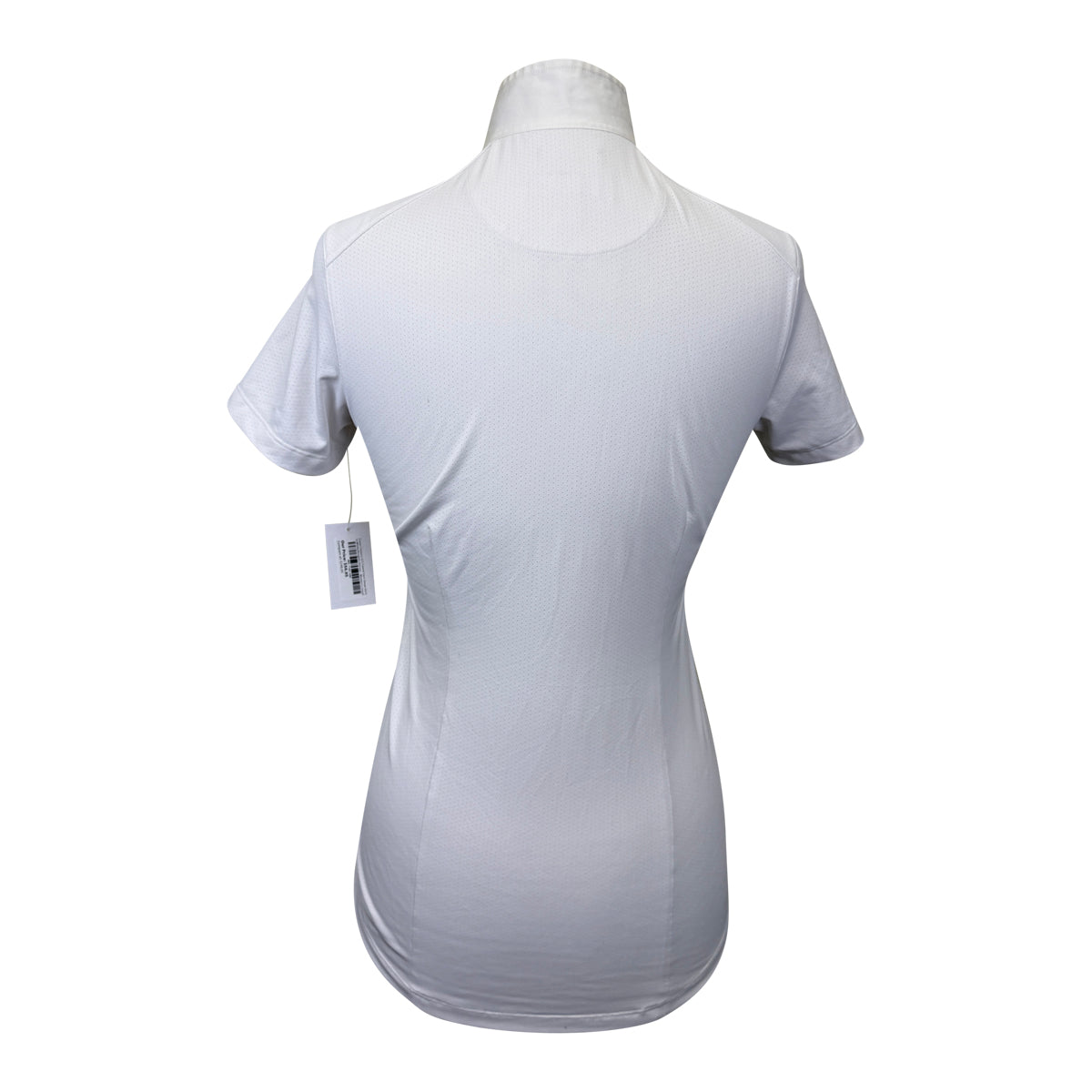 Essex Classics S/S Talent Yarn Show Shirt in White/Knights Horse