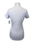 Essex Classics S/S Talent Yarn Show Shirt in White/Knights Horse