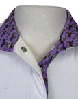 Essex Classics S/S Talent Yarn Show Shirt in White/Knights Horse