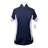 Ariat 'Cambria' SS Jersey Shirt in Navy/White