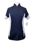 Ariat 'Cambria' SS Jersey Shirt in Navy/White