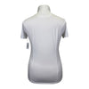 Essex Classics Talent Yarn Short Sleeve Show Shirt in White/Queen Bee