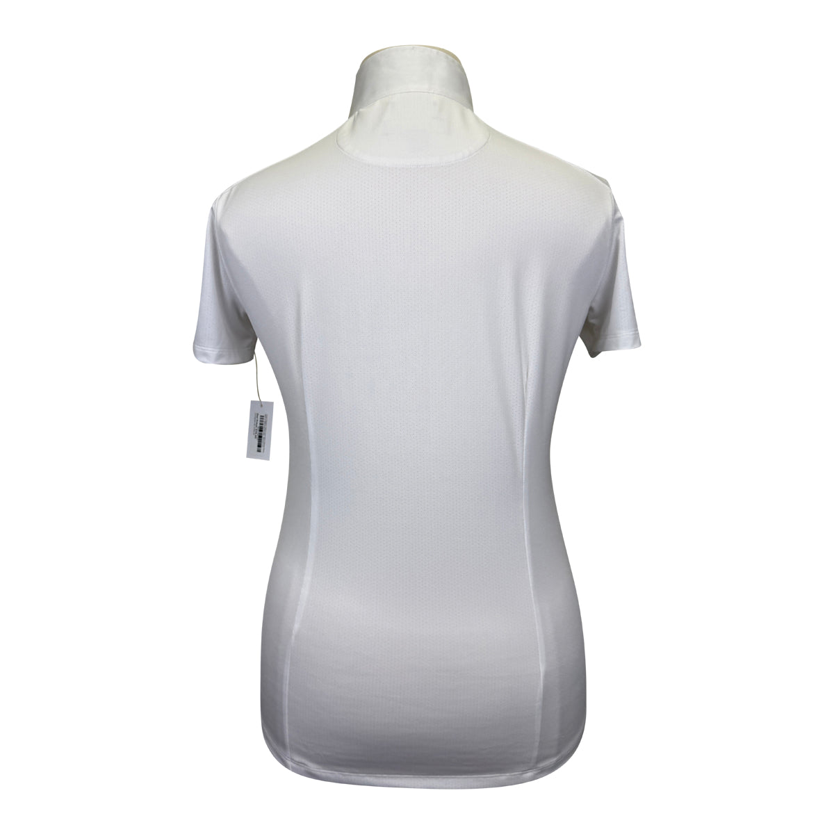 Essex Classics Talent Yarn Short Sleeve Show Shirt in White/Queen Bee