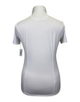 Essex Classics Talent Yarn Short Sleeve Show Shirt in White/Queen Bee