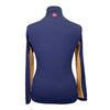 Kastel Long Sleeve 1/4 Zip in Navy/Orange