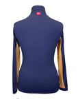 Kastel Long Sleeve 1/4 Zip in Navy/Orange