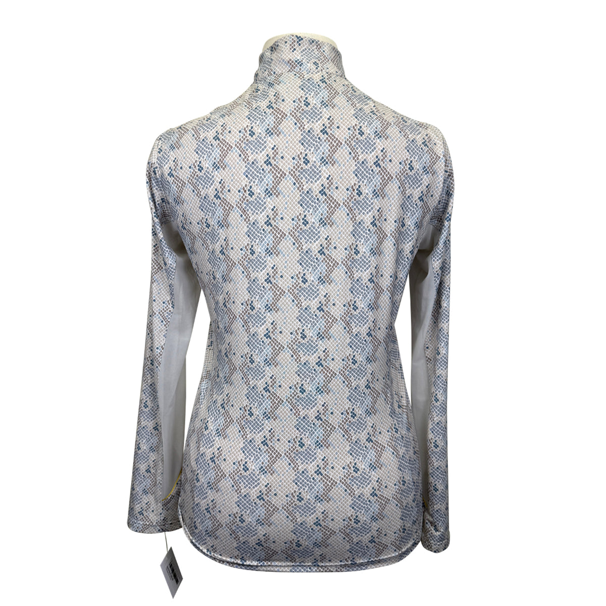 Arista Equestrian 'Brio-Tek' 1/4 Zip Shirt in Winter Snakeskin