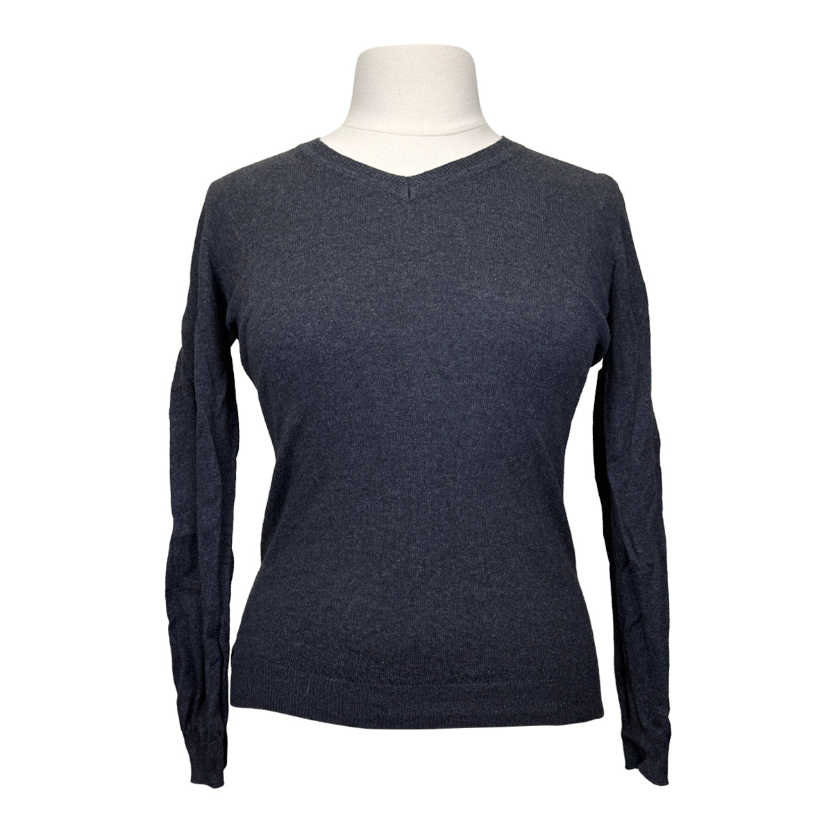 Callidae The V Neck Sweater in Charcoal