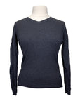 Callidae The V Neck Sweater in Charcoal