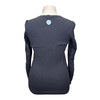 Callidae The V Neck Sweater in Charcoal