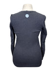 Callidae The V Neck Sweater in Charcoal