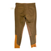 Dover Saddlery Wellesley Classic Piped Knee-Patch Breech in Brown/Orange