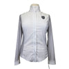 Asmar Equestrian Mesh Long Sleeve Show Shirt in Grey/White