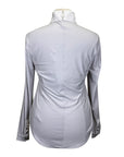 Asmar Equestrian Mesh Long Sleeve Show Shirt in Grey/White