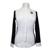 Asmar Equestrian Mesh Long Sleeve Show Shirt in Black &amp; White Stripes