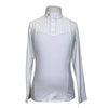 Equestro Long Sleeve Show Shirt in White