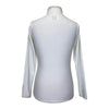 Equestro Long Sleeve Show Shirt in White