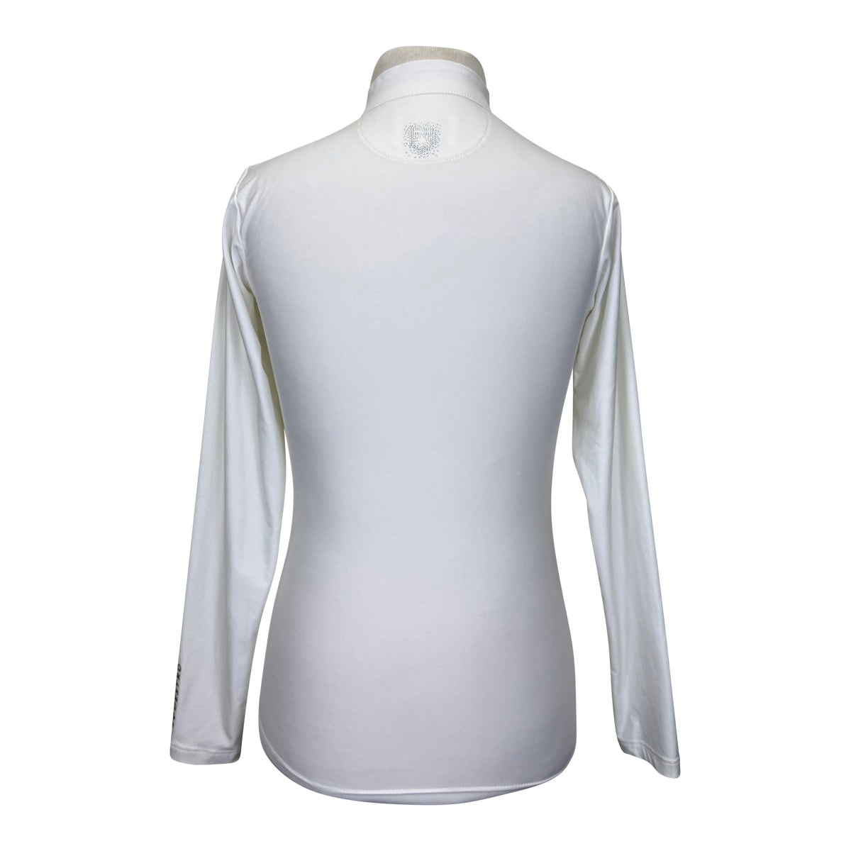 Equestro Long Sleeve Show Shirt in White