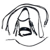 PS of Sweden 'Passage' Lacquered Double Bridle in Black