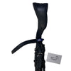 Side of PS of Sweden 'Passage' Lacquered Double Bridle in Black