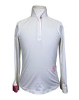Essex Classic Talent Yarn Show Shirt in White/Pink Bits