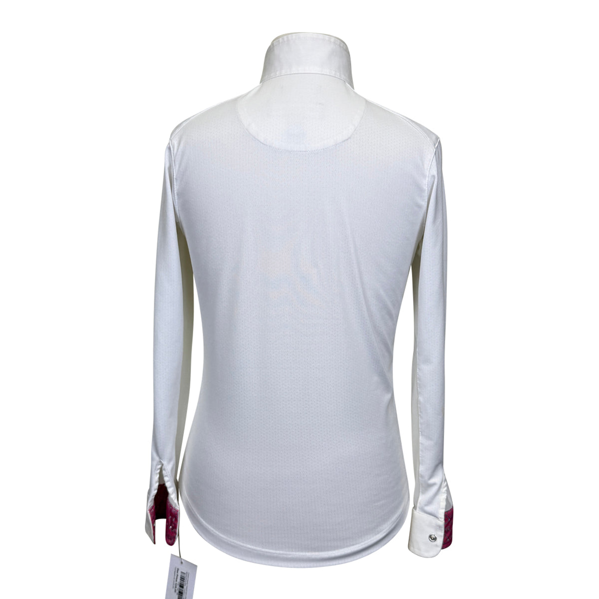 Essex Classic Talent Yarn Show Shirt in White/Pink Bits