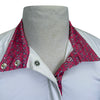 Essex Classic Talent Yarn Show Shirt in White/Pink Bits